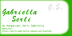 gabriella serli business card